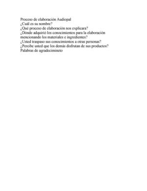 Proceso De Elaboración Audiopal