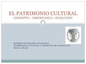 Tema 1 El Patrimonio Y Sus Tipos