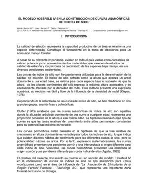 El Modelo Hossfeld Iv En La Construcci N De Curvas