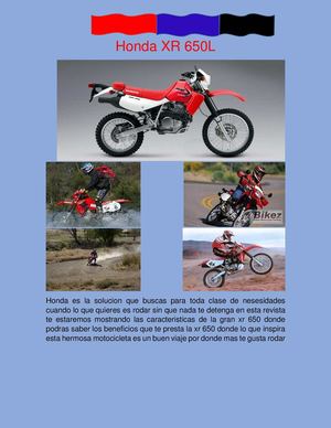 Honda Xr 650l