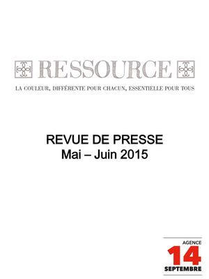 Mai – Juin 2015