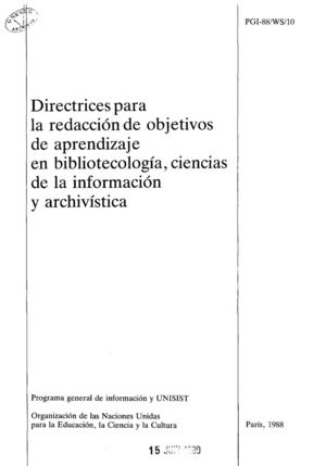 Elaboración De Objetivos