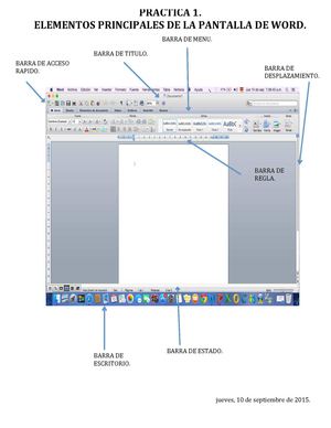 Elementos De La Pantalla De Word