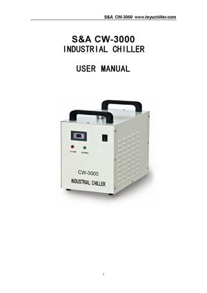 S&a Cw 3000 Industrial Water Cooler