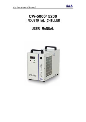 S&a Cw 5000,5200 Industrial Water Chiller