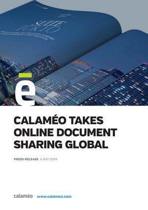 Calaméo takes online document sharing global, adds YouTube video embedding as first in market - Press Release - Calaméo