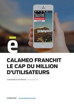 Calaméo franchit le cap du million d'utilisateurs