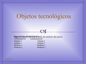 Objetos Tecnológicos