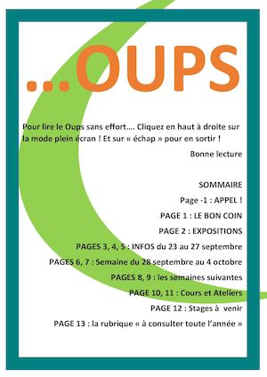 Oups Du 23 Au 27 Septembre Docx