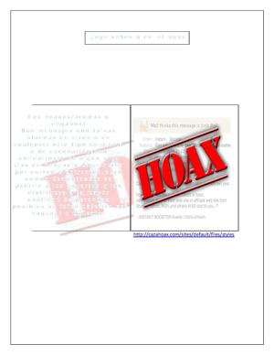 trabajo de prevencion hoax