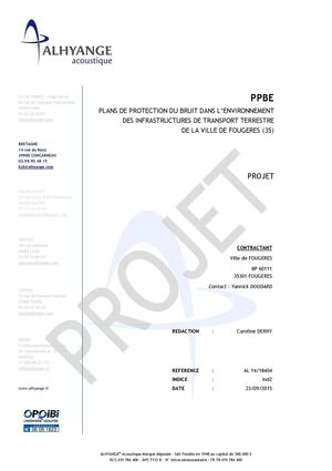 Projet - P.P.B.E. Fougères