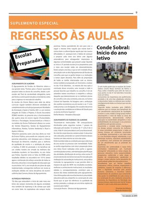 Suplemento Regresso àS Aulas