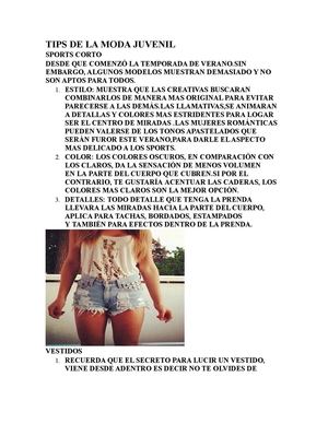 Tips De La Moda Juvenil