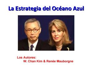 Presentacion Libro Estrategia Oceanos Azules