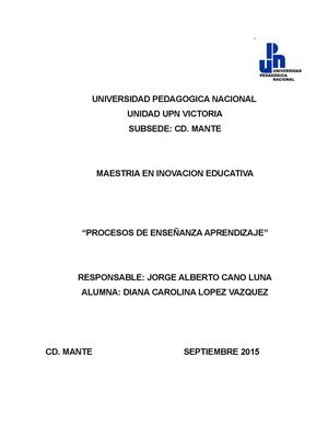 La Pedagogia Operatoria Planeacion