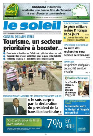 Edition Du 24 Au 27 Septembre 2015