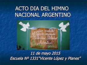 Acto Dia Del Himno 2015