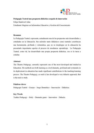 Pedagogia Teatral