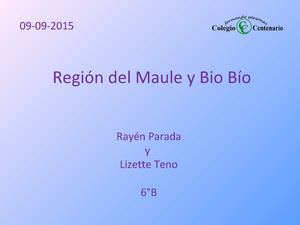 Regiones Del Maule Y Bío Bío 2