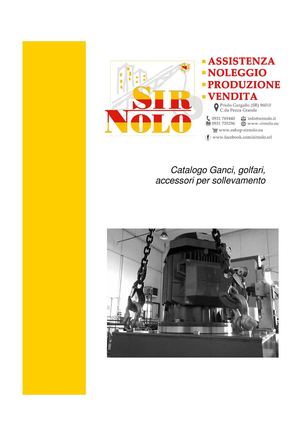 Catalogo Ganci Sollevamento Uso Manutenzione E Controllo