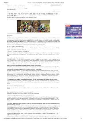 La Vanguardia 20150923 No Me Creo Los Resultados De Los Estudiantes Asiáticos En El Informe Pisa