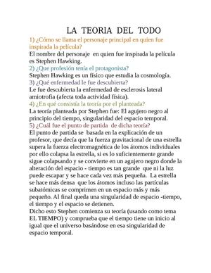La Teoria Del Todo