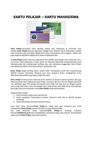 CETAK KARTU PELAJAR