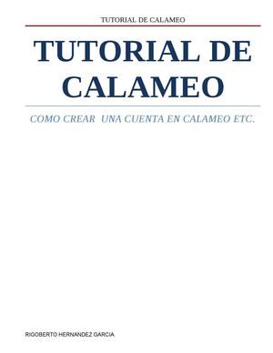Tutorial De Calameo