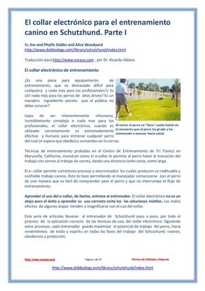 Uso Collar Eléctrico