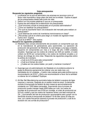 Guía Primer Parcial Presupuestos