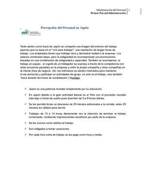 Percepción Del Personal En Japón