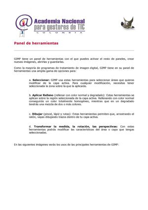 Panel De Herramientas