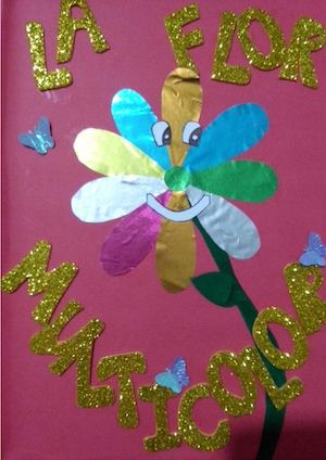 Cuento Flor Multicolor