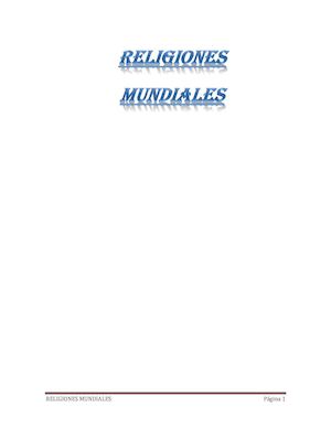 Religiones Mundiales