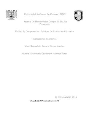Evaluaciones Educativas