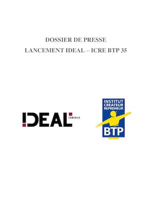 Ideal Icre Btp 35 Lancement Dossier De Presse