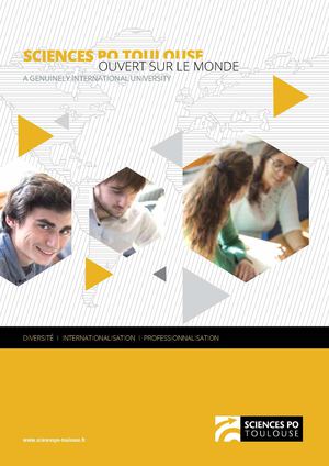Plaquette International Sciences Po Toulouse