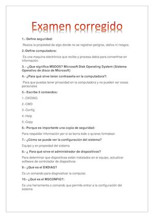 Examen Corregido