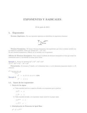 Exponentes Y Radicales