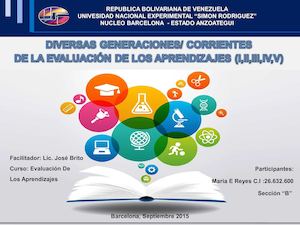 GENERACIONES DE LA EVALUACIÓN DE LOS APRENDIZAJES