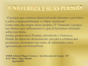 Poesia Natureza