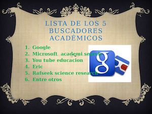 Lista De Los 5 Buscadores Academicos