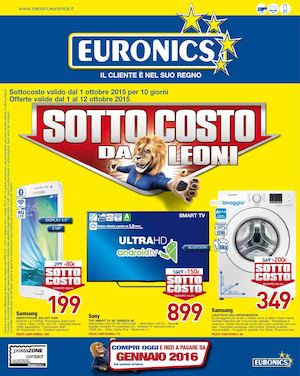 Volantino Euronics Cerioni dal 1 al 10 ottobre 2015