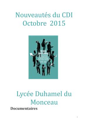 Calaméo - Catalogue Nouveautes Octobre 2015