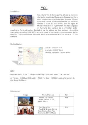 La ville : Fès