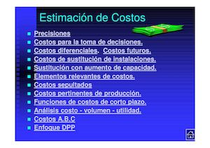 Estimaciónde Costos