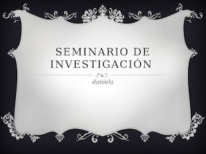 Seminario De Investigación