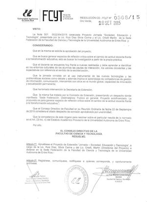 Resolución Cd Fcy T Nº 0568 15 (1)