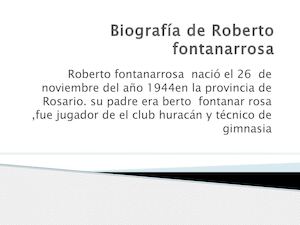 Biografía De Roberto Fontanarrosa
