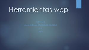 Herramientas Wep